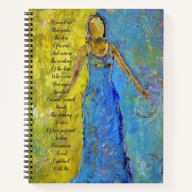 Inspirational  angel notebook (Front)