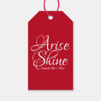 Inspirational Arise and Shine Faith Christmas Red