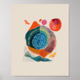Inspirational Art by MHN Poster