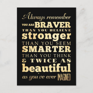 Inspirational Art -Dr Quote Postcard