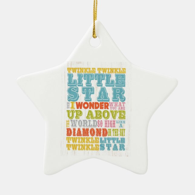 Inspirational Art - Nursery Rhyme Ceramic Tree Decoration (Front)