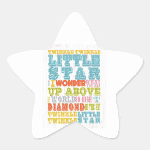 Inspirational Art - Nursery Rhyme Star Sticker