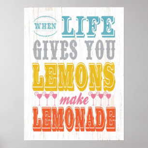 Inspirational Art-When Life Gives You Lemons Make Poster
