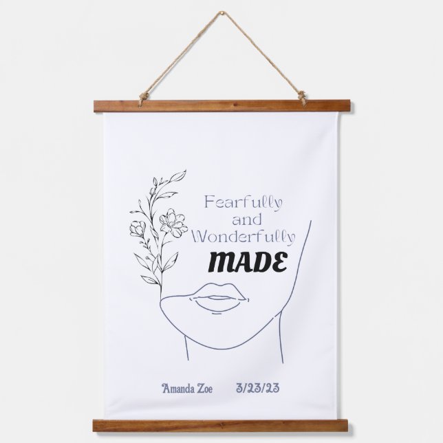 Inspirational Art Wood Hanging Tapestry (Front)