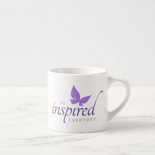 Inspirational Be Inspired Everyday Butterfly Espresso Cup (Right)