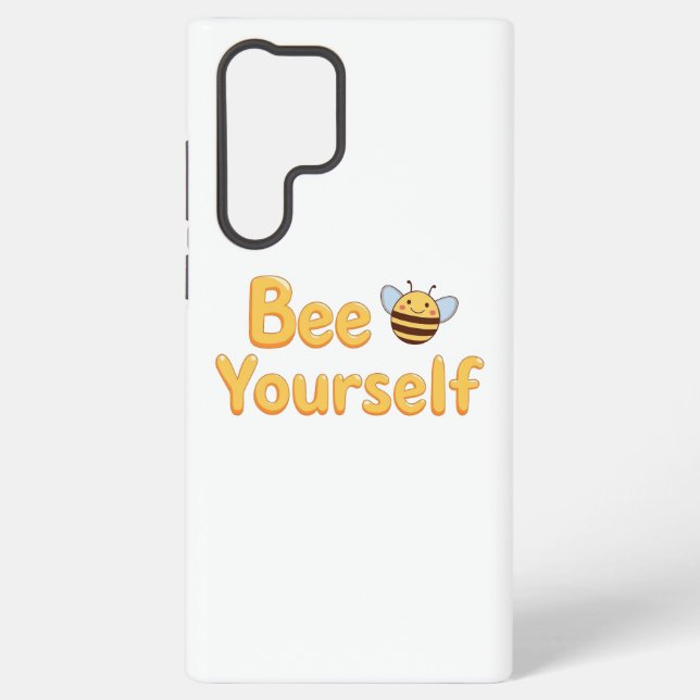 Inspirational "Be Yourself" Positive Message Samsung Galaxy S22 Ultra Case (Back)
