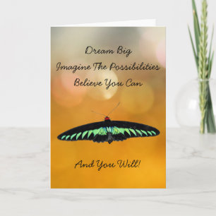 Inspirational Believe You Can Butterfly Support Card