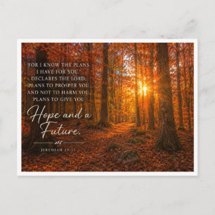 Inspirational Bible Quotes Christian Gift Postcard