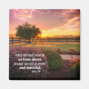 Inspirational Bible Verse "A New Day" Magnet