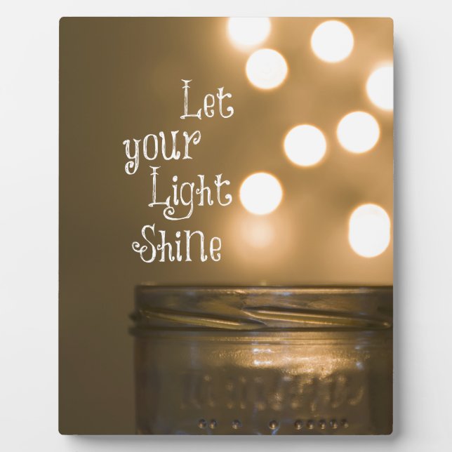 Inspirational Bible Verse Christian Quote Plaque (Front)