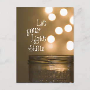 Inspirational Bible Verse Christian Quote Postcard