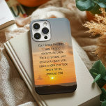 Inspirational Bible Verse Jeremiah 29:11 Christian Case-Mate iPhone Case<br><div class="desc">For I know the plans I have for you, declares the Lord. Plans to prosper you and not to harm you, plans to give you hope and a future. Jeremiah 29:11 bible verse on a beautiful ocean sunrise photography gift with your personalised name. This custom inspirational quote iPhone case features...</div>