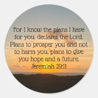 Inspirational Bible Verse Jeremiah 29:11 Sunrise