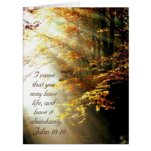 Inspirational Bible Verse John 10 10 Fall Trees