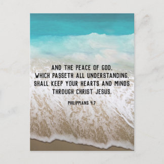 Inspirational Bible Verse Quote Postcard