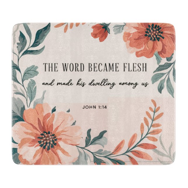 Inspirational Bible Verse/Scripture Cutting Board (Front)