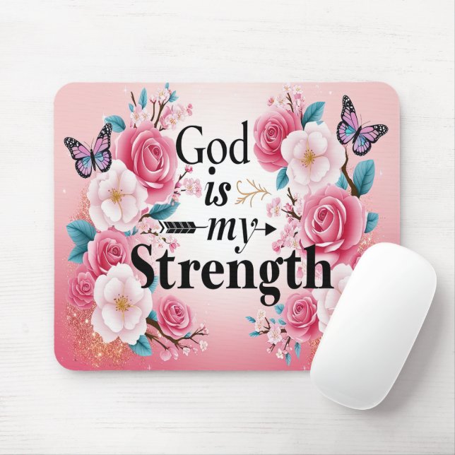 Inspirational Bible Verse/Scripture Mousepad (With Mouse)