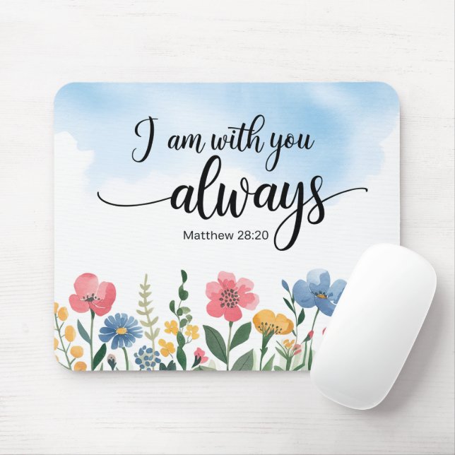 Inspirational Bible Verse/Scripture Mousepad (With Mouse)