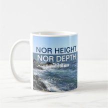 Inspirational Bible Verse Waves of the Sea Blue
