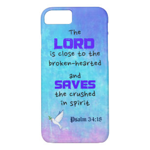 Inspirational Biblical Quote Psalm 34:18 Case-Mate iPhone Case