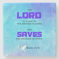 Inspirational Biblical Quote Pslam 34:18