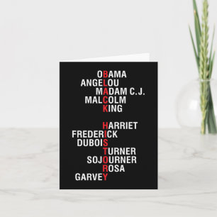 Inspirational Black History Leaders Card