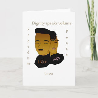 Inspirational Black History Month blank card
