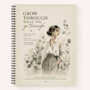 Inspirational Botanical Fashion Art Notebook