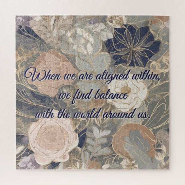 Inspirational Botanical Puzzle (Vertical)