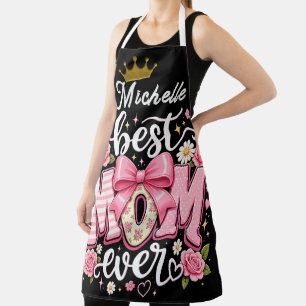 Inspirational Bow Best Mum Ever Apron