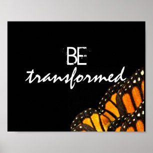 inspirational butterfly art poster be transformed