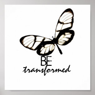 inspirational butterfly art poster be transformed