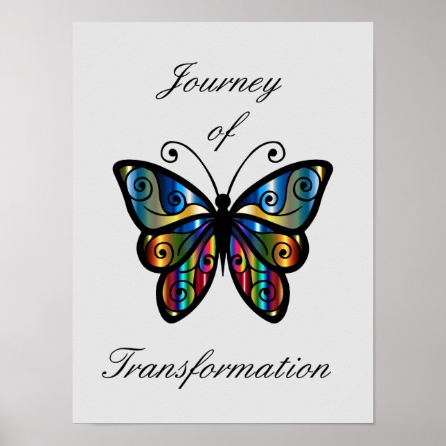Inspirational Butterfly Healing poster (Front)