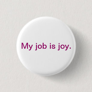 Inspirational button - joy