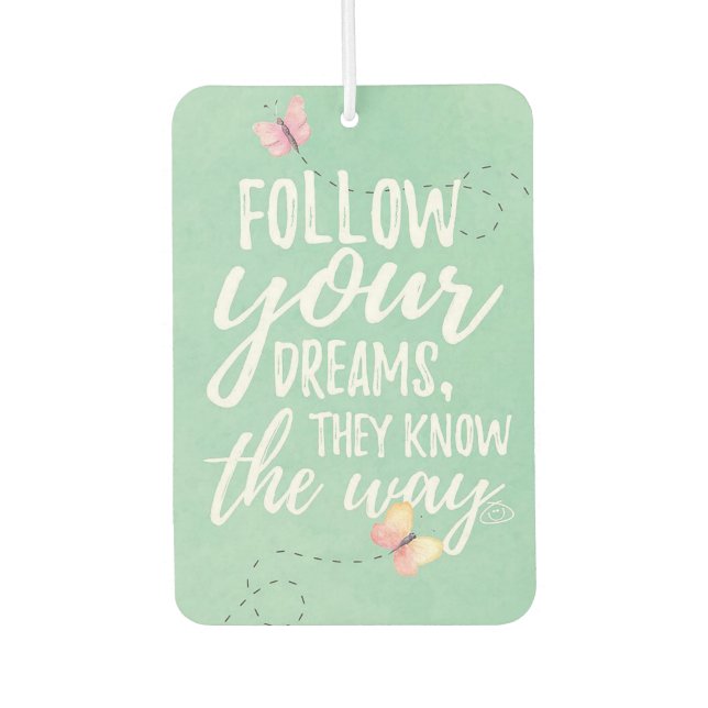 Inspirational Car Air Freshener (Front)