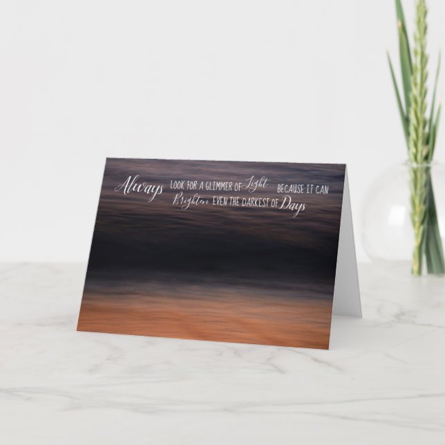 Inspirational Card For Encouragement or Motivation (Front)