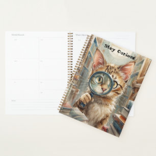 inspirational cat calendar notebook planner 