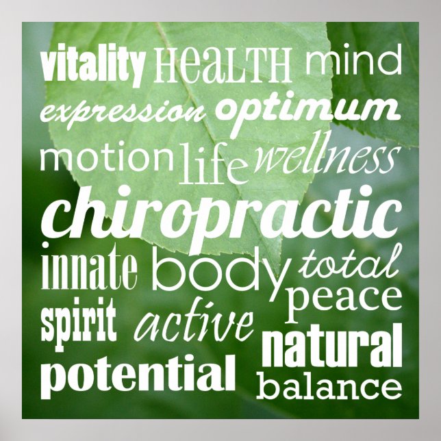 Inspirational Chiropractic Poster (Front)
