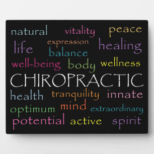 Inspirational Chiropractic Words Plaque