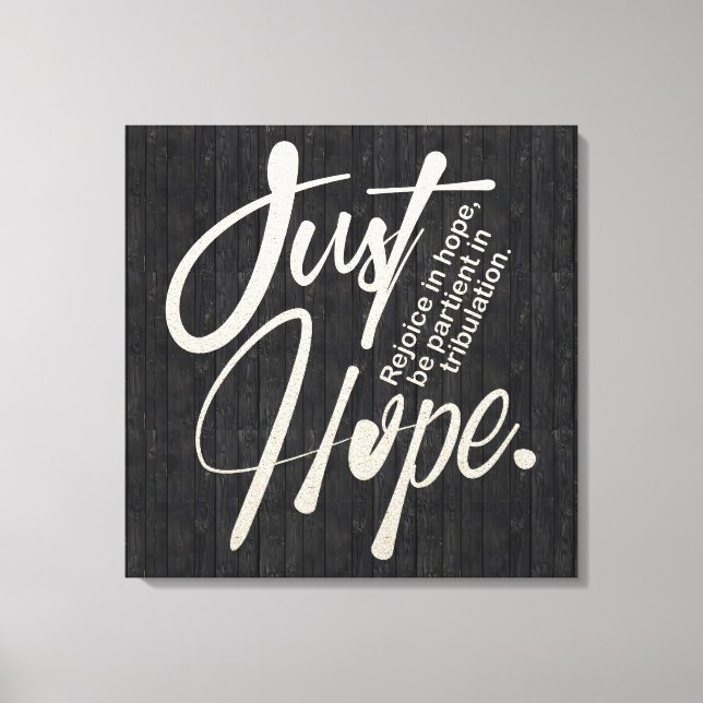 Inspirational Christian Bible Verse Canvas Print (Front)
