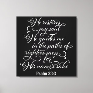 Inspirational Christian Bible Verse Canvas Print