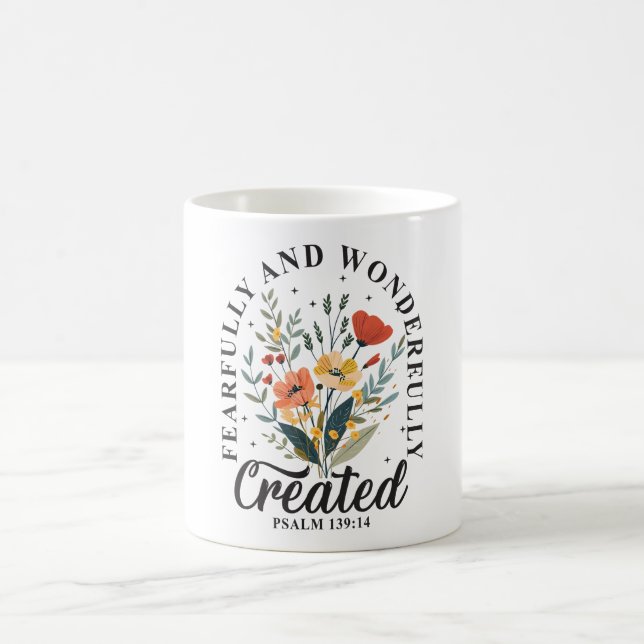 Inspirational Christian Bible Verse Coffee Mug (Center)