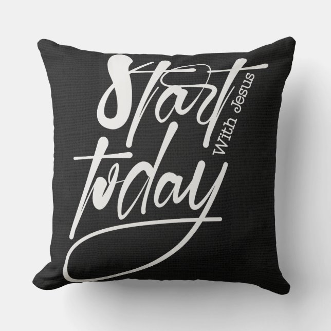 Inspirational Christian Bible Verse Cushion (Front)