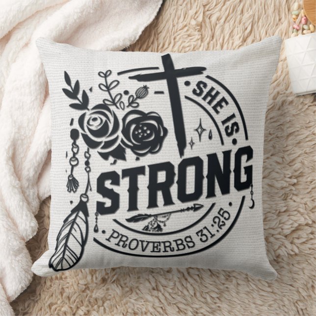 Inspirational Christian Bible Verse Cushion (Blanket)