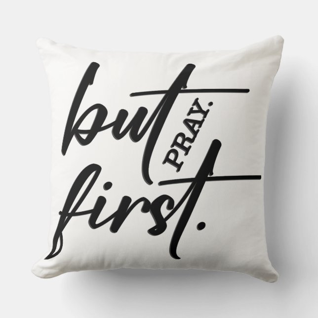 Inspirational Christian Bible Verse Cushion (Front)