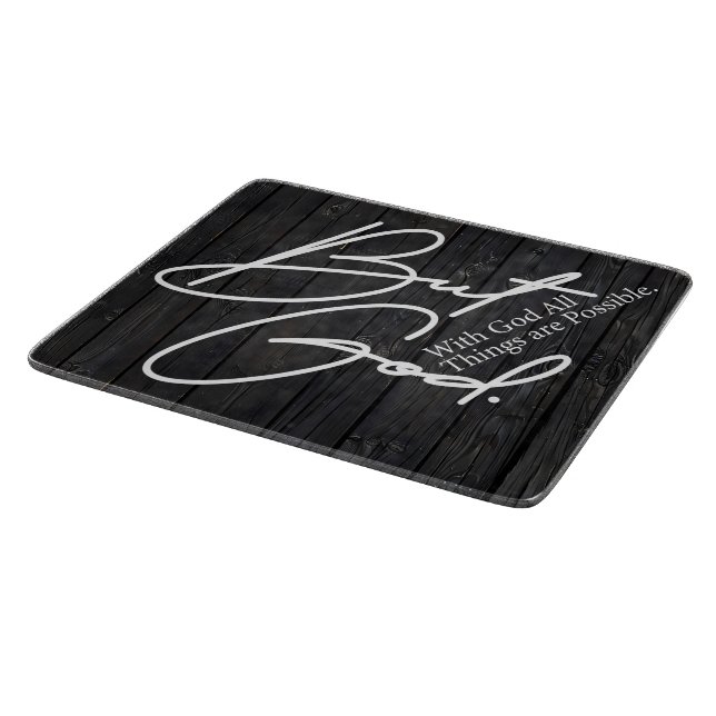 Inspirational Christian Bible Verse  Cutting Board (Corner)