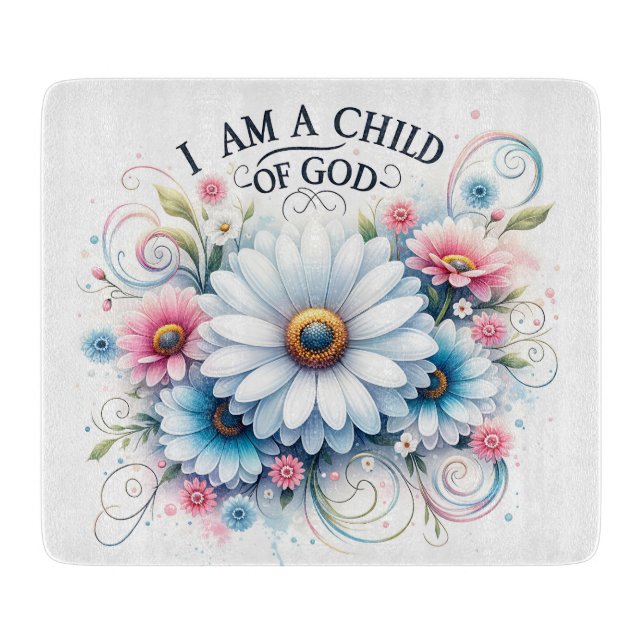 Inspirational Christian Bible Verse Cutting Board (Front)