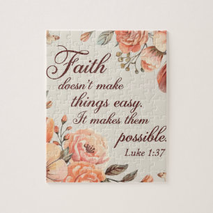 inspirational Christian Bible Verse Jigsaw Puzzle