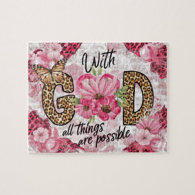 Inspirational Christian Bible Verse Jigsaw Puzzle (Horizontal)