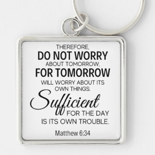 Inspirational Christian Bible Verse Key Ring